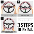 Kamado Nezuko Demon Slayer Anime Car Steering Wheel Cover 4 Nearkii