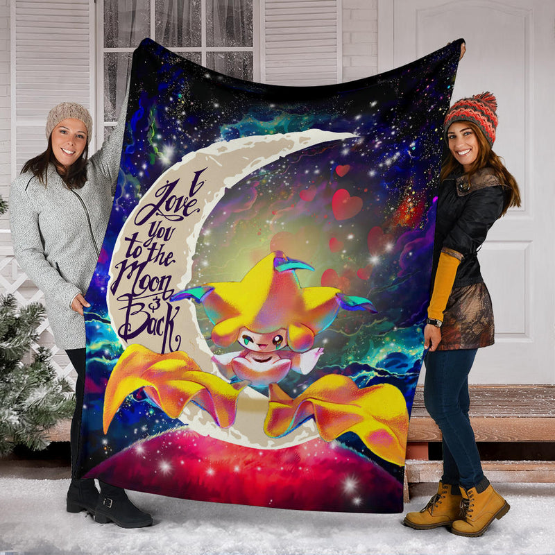 Jirachi Pokemon Love You To The Moon Galaxy Blanket Nearkii