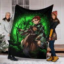 Tanjiro Demon Slayer Moonlight Premium Blanket Nearkii