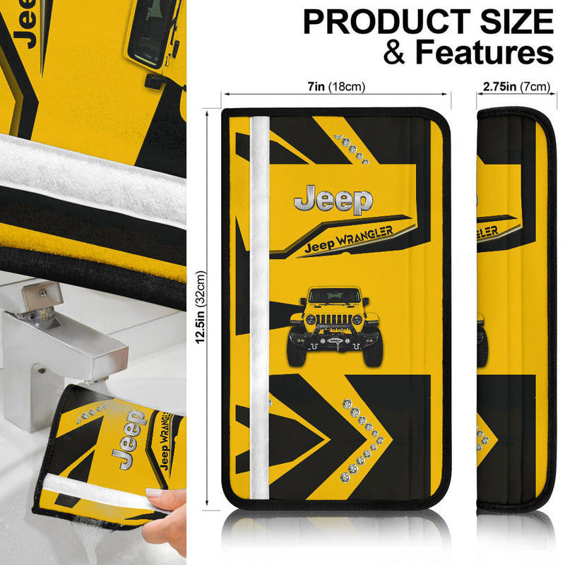 Yellow Jeep Car Seat Belt Cover Custom Car Accessories Nearkii