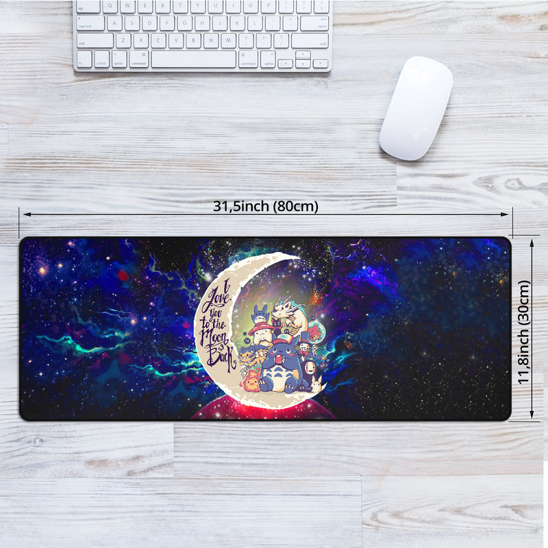 Ghibli Character Love You To The Moon Galaxy Mouse Mat Nearkii
