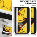 Pikachu car seat belt covers Anime Pokemon Custom Car Accessories Nearkii