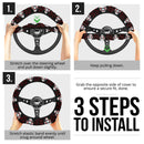 Saw Horror Movies Christmas Premium Custom Car Steering Wheel Cover Nearkii