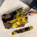 Brown Dachshund Sunflower Zipper Umbrella Nearkii