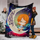 Nami One Piece Love You To The Moon Galaxy Premium Blanket Nearkii