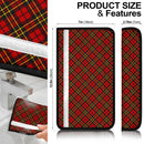 Red Black Fabric Premium Custom Car Seat Belt Covers Nearkii