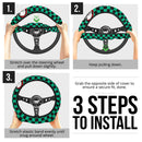 Tanjiro Demon Slayer Premium Car Steering Wheel Cover Style 1 Nearkii