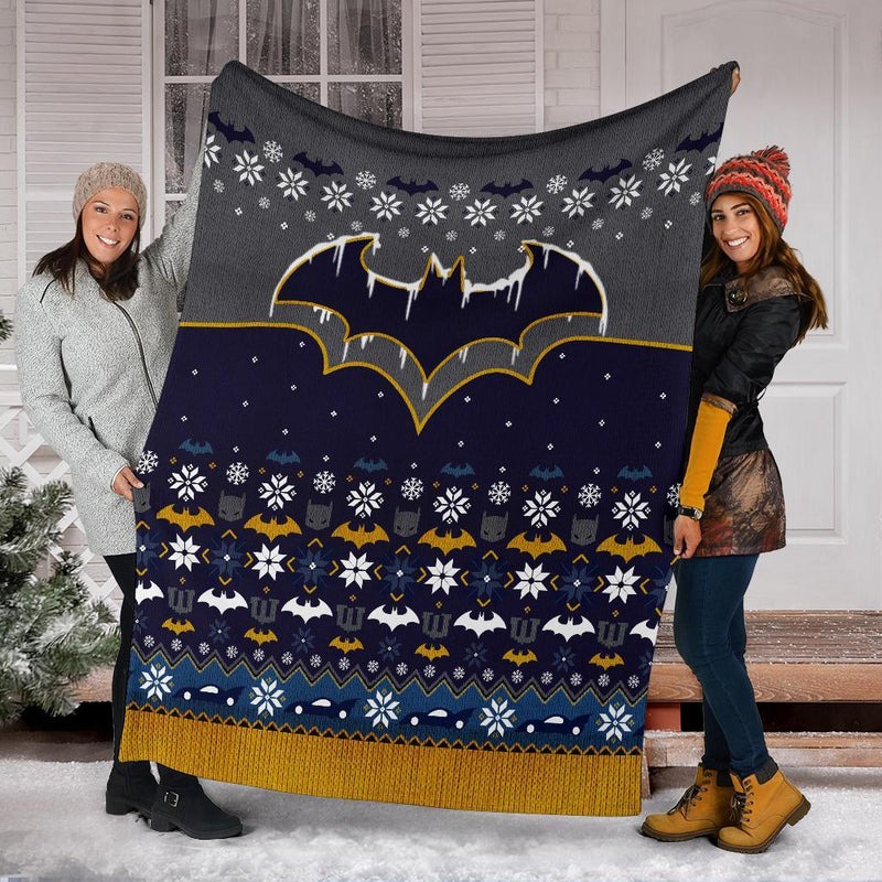 Batman Freeze Ugly Christmas Custom Blanket Home Decor Nearkii