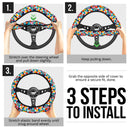 Fashion Funny Color Premium Car Steering Wheel Cover Nearkii