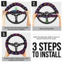 Baby Yoda Galaxy Car Steering Wheel Wover Nearkii