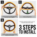 Rengoku Kyoxjuror Demon Slayer Anime Car Steering Wheel Cover 1 Nearkii