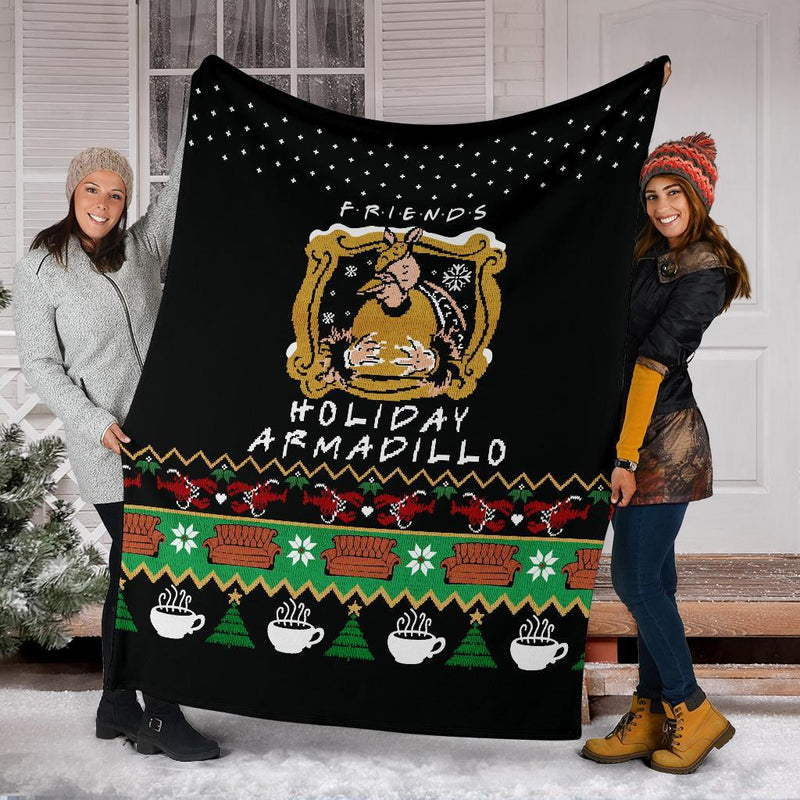 F.R.I.E.N.D.S Holiday Armadillo Ugly Christmas Custom Blanket Home Decor Nearkii
