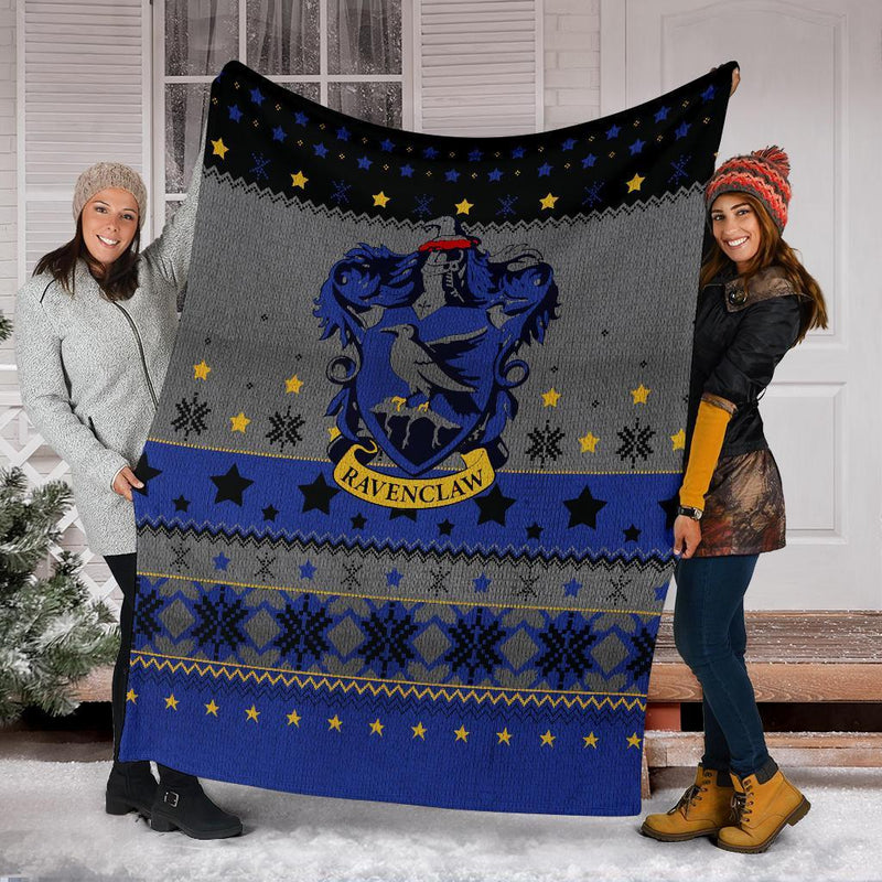 Harry Potter Ravenclaw Sign Ugly Christmas Custom Blanket Home Decor Nearkii