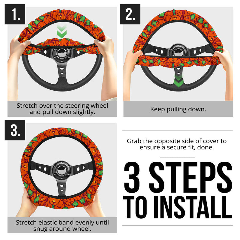 Chainsaw Man Pochita Car Steering Wheel Cover Nearkii