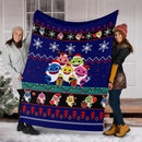 Baby Shark Christmas Blanket Amazing Gift Idea Nearkii