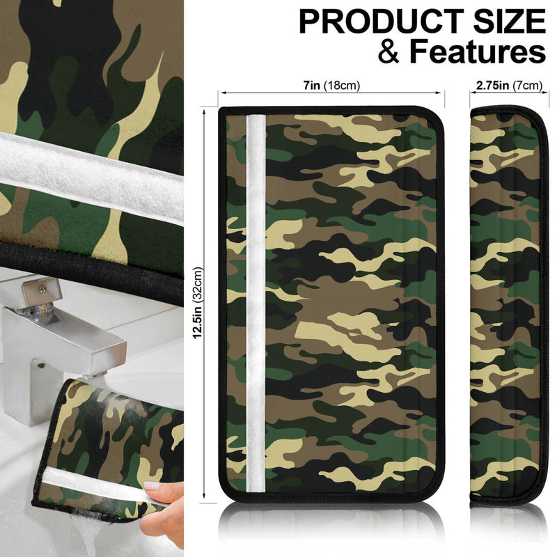 Military Camouflage Custom Car Seat Belt Covers Car Interior Accessories Perfect Gift Nearkii