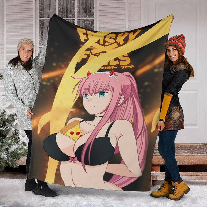 Zero Two Anime Girl Premium Blanket Nearkii