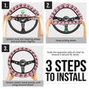 Kamado Nezuko Demon Slayer Anime Car Steering Wheel Cover 3 Nearkii