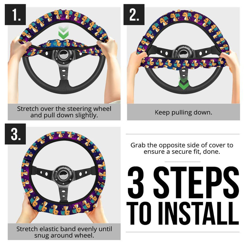 Charizard 4 Pokemon Car Steering Wheel Cover Nearkii