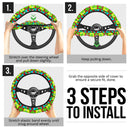 The Grinch Christmas Car Steering Wheel Cover