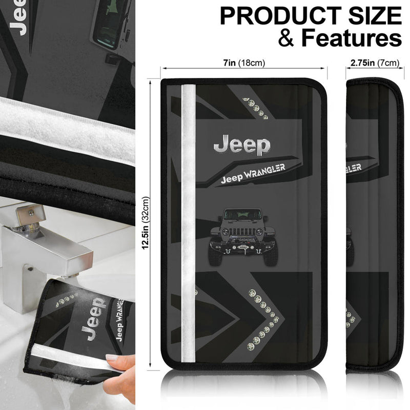 Grey Jeep Car Seat Belt Cover Custom Car Accessories Nearkii
