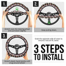 Cute Kamado Nezuko Demon Slayer Anime Car Steering Wheel Cover 1 Nearkii