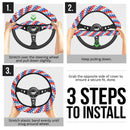 American Flag Style Premium Car Steering Wheel Cover Nearkii