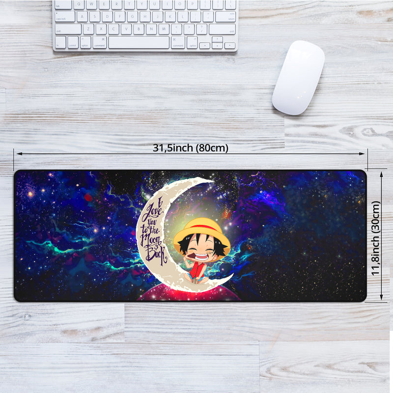 Luffy One Piece Love You To The Moon Galaxy Mouse Mat Nearkii