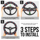 Butterfly Beautiful Premium Car Steering Wheel Cover Nearkii