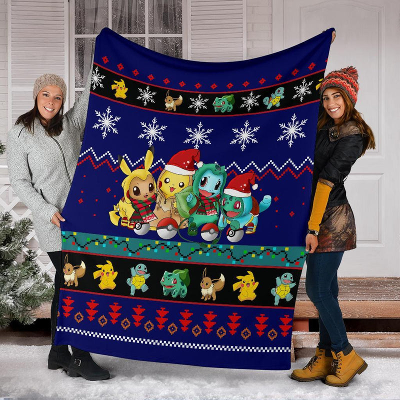 Gearzime Pokemon Christmas Blanket Amazing Gift Idea Nearkii