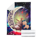 Totoro Ghibli Snorlax Pokemon Love You To The Moon Galaxy Blanket Nearkii