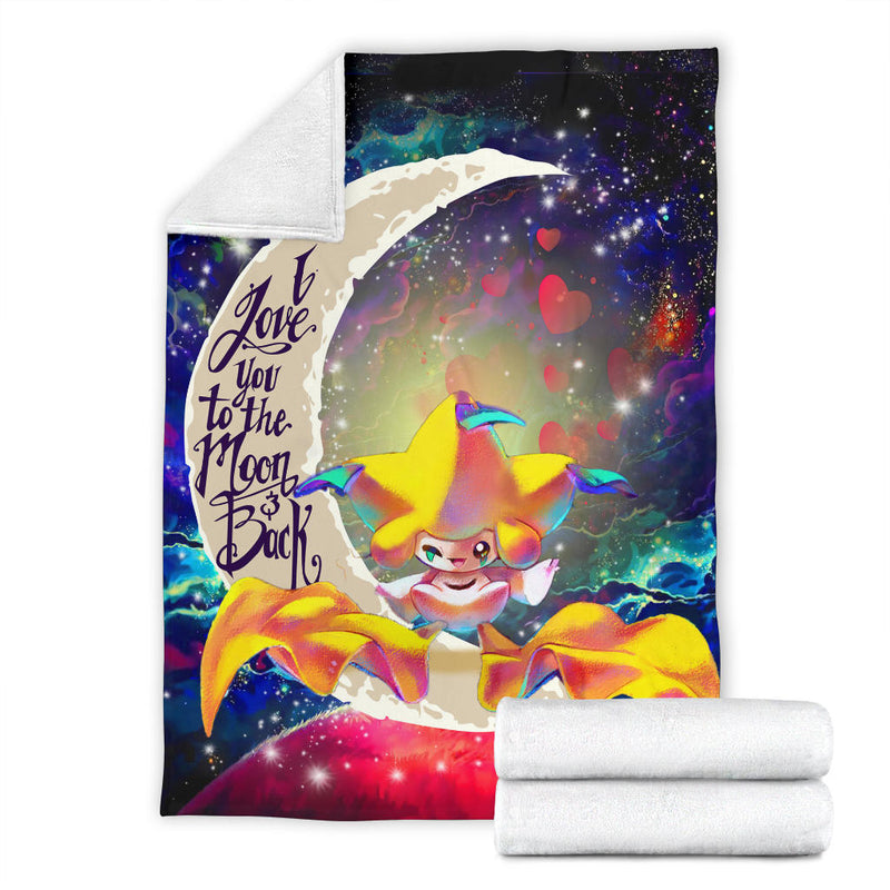 Jirachi Pokemon Love You To The Moon Galaxy Blanket Nearkii