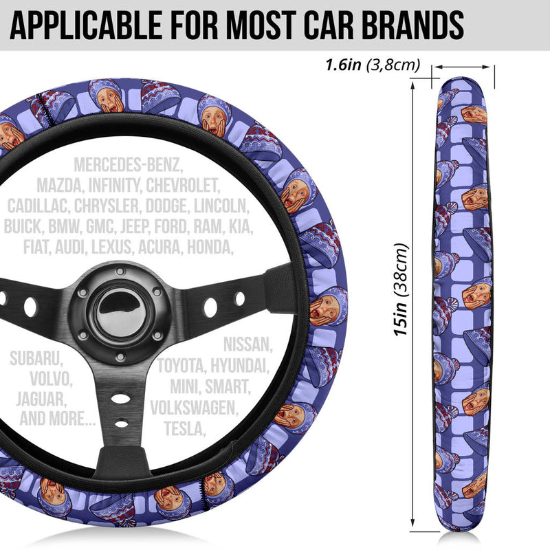 Home Alone Kevin Hat Premium Custom Car Steering Wheel Cover Nearkii