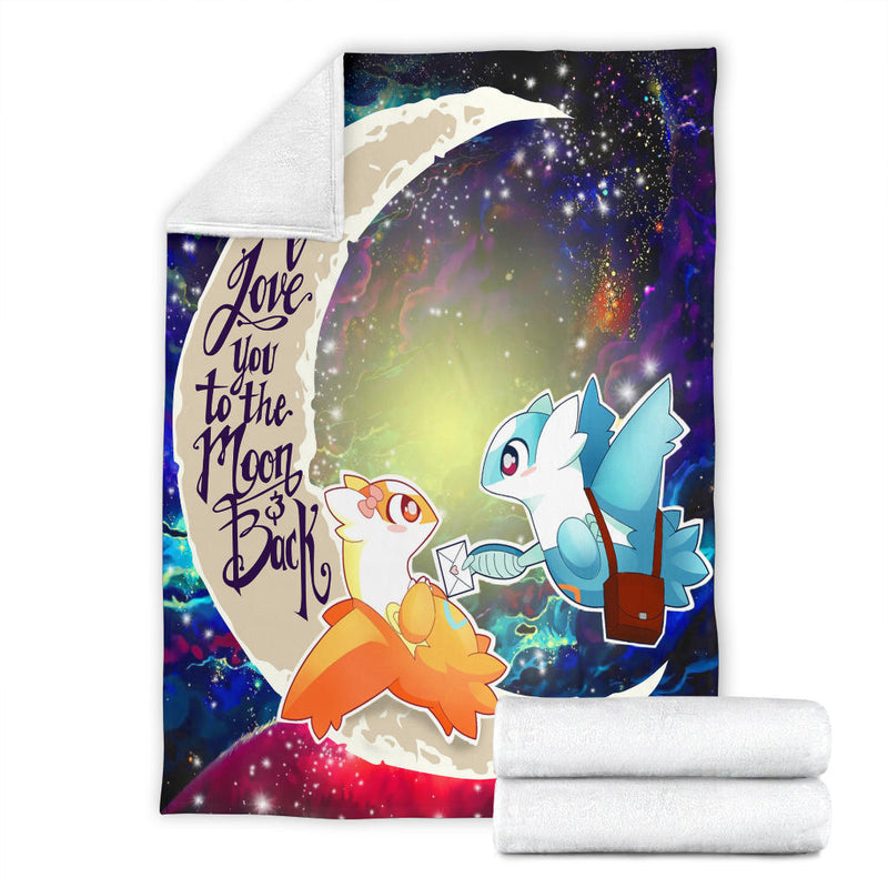 Pokemon Couple Latios Latias Love You To The Moon Galaxy Premium Blanket Nearkii