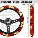 Arcanine Partern Pokemon Premium Car Steering Wheel Cover