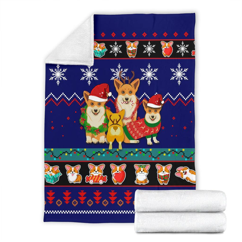 Corgi Christmas Blanket Amazing Gift Idea Nearkii