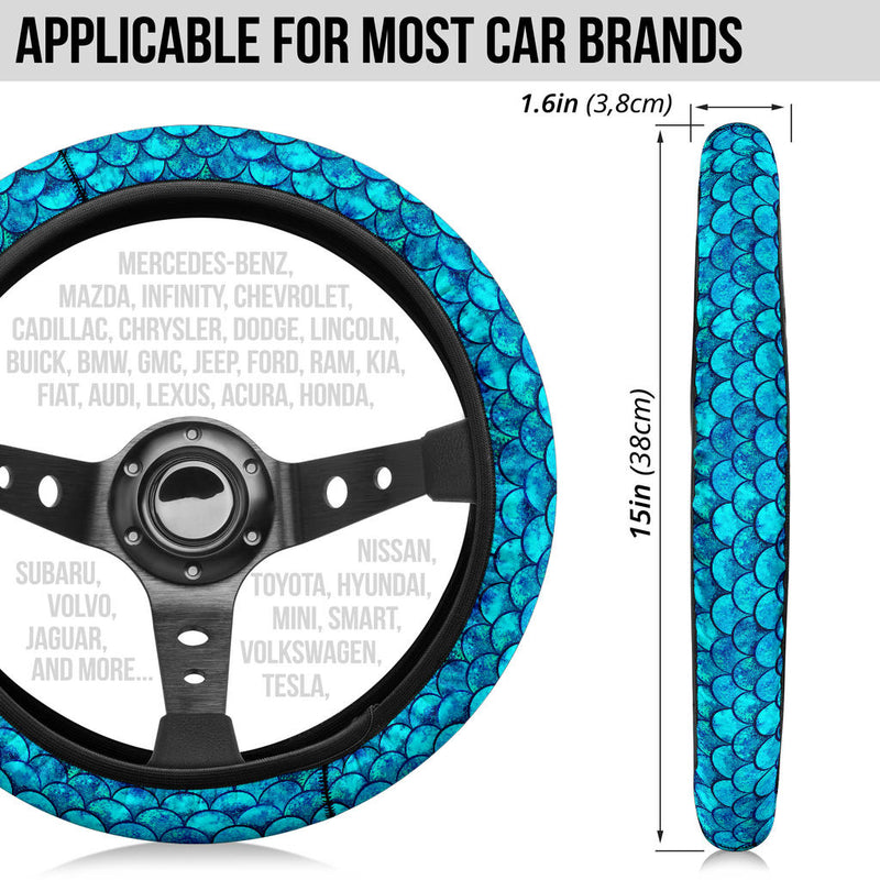 Blue Skin Premium Car Steering Wheel Cover Nearkii