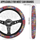Color Flowers Premium Car Steering Wheel Cover Nearkii