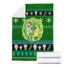 Rick And Morty Christmas Blanket Amazing Gift Idea Nearkii