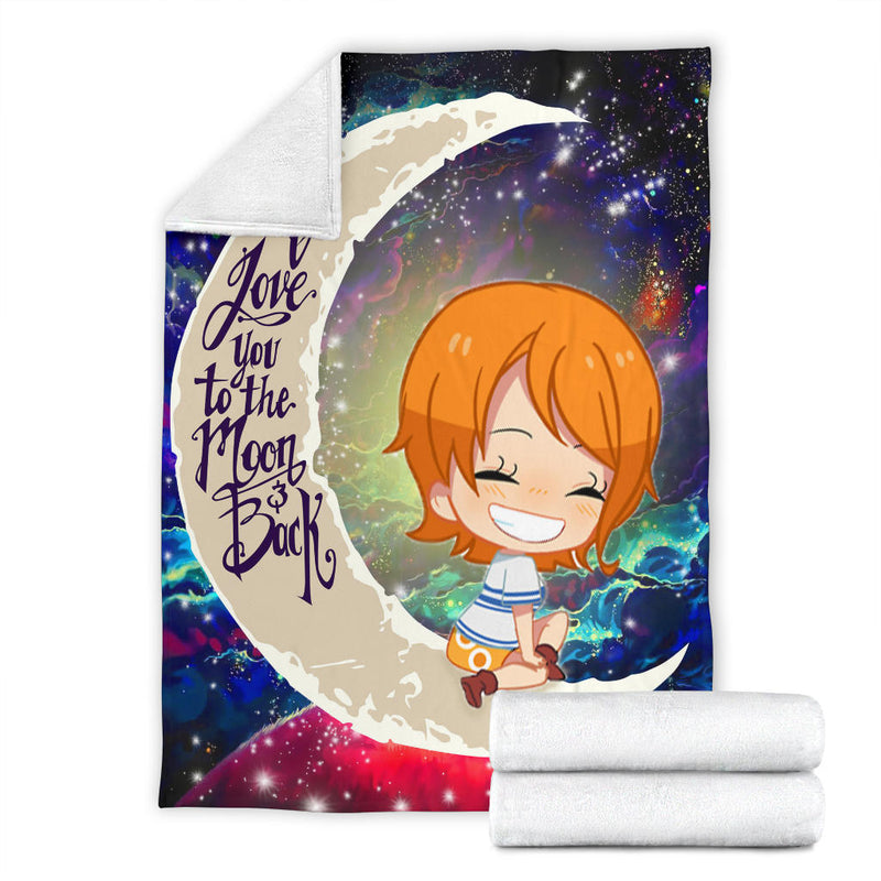 Nami One Piece Love You To The Moon Galaxy Premium Blanket Nearkii