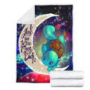 Squirtle Pokemon Love You To The Moon Galaxy Blanket Nearkii