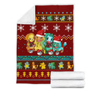 Red Gearzime Pokemon Pikachu Christmas Blanket Amazing Gift Idea Nearkii