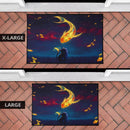 Cat Fish Catch The Moon Doormat Nearkii