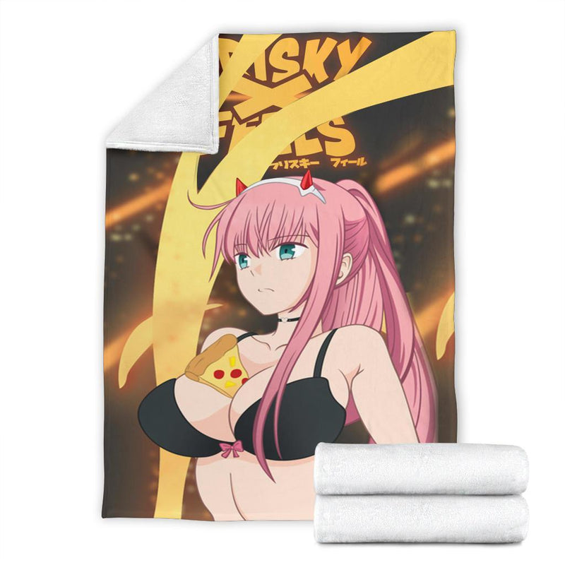 Zero Two Anime Girl Premium Blanket Nearkii