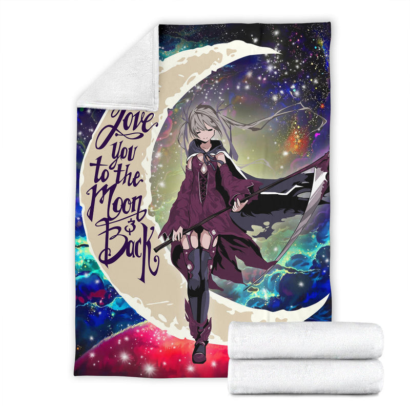 Anime Girl Soul Eater Love You To The Moon Galaxy Premium Blanket Nearkii