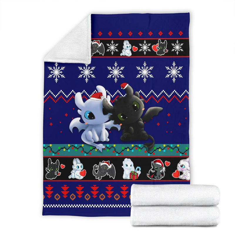 How To Train Your Dragon Christmas Blanket Amazing Gift Idea Nearkii