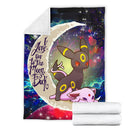 Umbreon Espeon Eevee Evolution Pokemon Love You To The Moon Galaxy Blanket Nearkii
