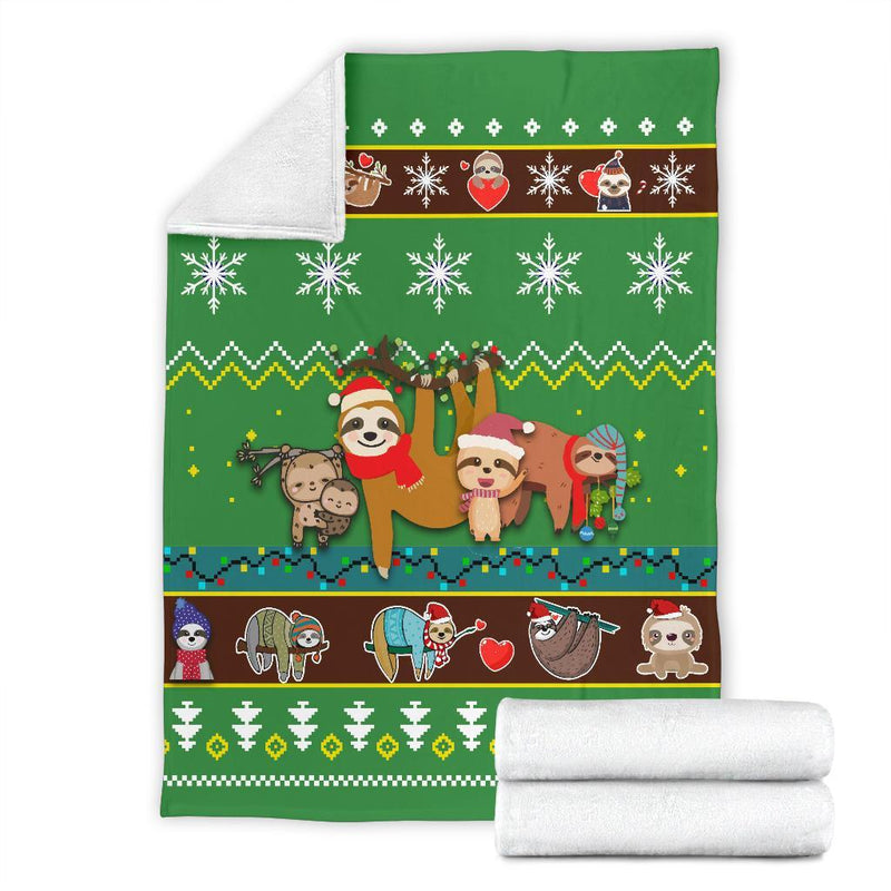 Sloth Christmas Blanket Amazing Gift Idea Nearkii