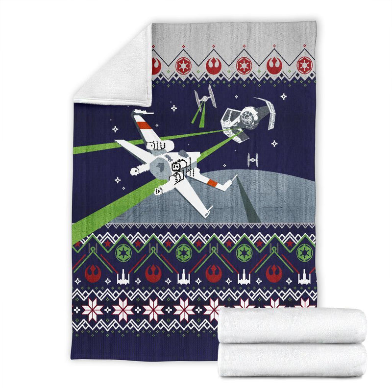 Star Wars Shooting Ugly Christmas Custom Blanket Home Decor Nearkii