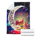 Skitty And Jigglypuff Pokemon Love You To The Moon Galaxy Blanket Nearkii